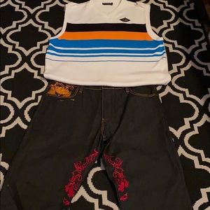 Coogi Jeans and Coogi Sweater Vest